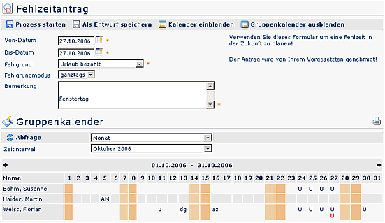 fehlzeitantrag gruppenkalender